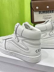 Celine CT-01 Z Trainer High Top Sneakers Optic White - 342813338C.01OP - 2