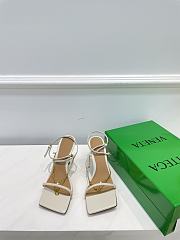 Bottega Veneta White Stretch chain-strap Sandals - 3