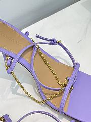 Bottega Veneta Purple Stretch chain-strap Sandals - 3