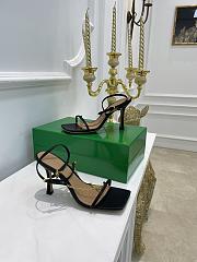 Bottega Veneta Black Stretch chain-strap Sandals - 1