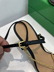 Bottega Veneta Black Stretch chain-strap Sandals - 5