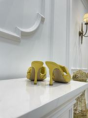 Bottega Veneta Yellow Quilted Leather Lido Mules  - 3