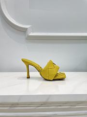 Bottega Veneta Yellow Quilted Leather Lido Mules  - 5