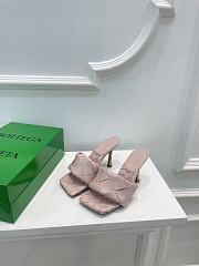 Bottega Veneta Light Pink Quilted Leather Lido Mules - 1