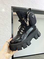 Prada Strapped Pouch Combat Boots 0071 - 4