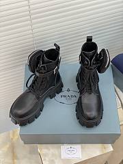 	 Prada Strapped Pouch Combat Boots 0075 - 4