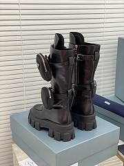 Prada Strapped Pouch Combat Boots 0077 - 3