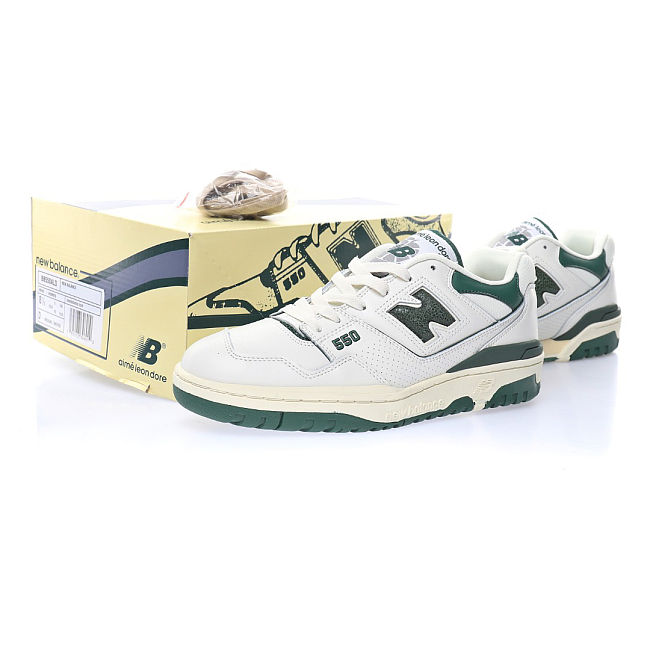 New Balance 550 Aime Leon Dore White Green - BB550ALD - 1