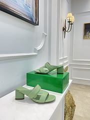 Bottega Veneta Green Band Mules - 1