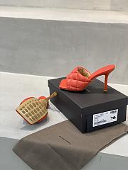 Bottega Veneta Red Paded Sandals - 5