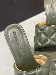 Bottega Veneta Khaki Paded Sandals - 3