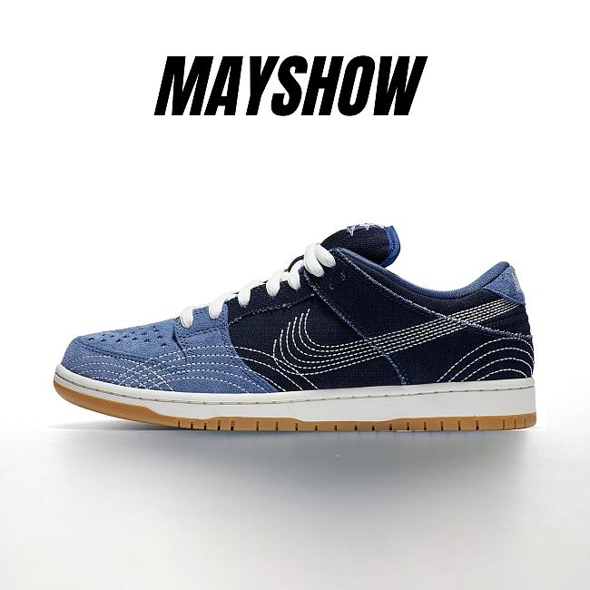  Nike SB Dunk Low Denim Sashiko - CV0316-400  - 1