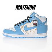 Nike Dunk High Pro SB Supreme Blue Stars - 307385-141 - 1