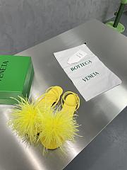 Bottega Veneta Yellow Feather Dot Sandals - 4