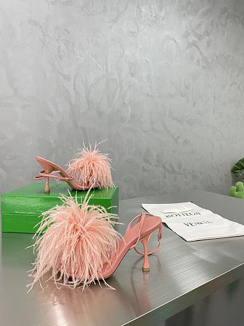 	 Bottega Veneta Pink Feather Dot Pumps