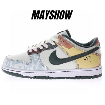 Nike Dunk Low SE Sail Multi-Camo - DH0957-100