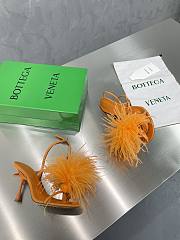 Bottega Veneta Orange Feather Dot Pumps - 3