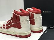 AMIRI Skel Panelled High Top White Red - MFS002-124 - 5