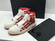 AMIRI Skel Panelled High Top White Red - MFS002-124 - 4