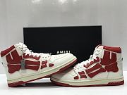 AMIRI Skel Panelled High Top White Red - MFS002-124 - 3