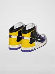 AMIRI Skel Panelled High Top Gold Purple - 3