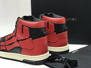 AMIRI Skel Panelled High Top Red Black - 5