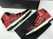 AMIRI Skel Panelled High Top Red Black - 3