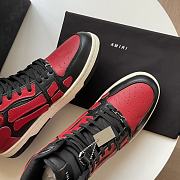 AMIRI Skel Panelled High Top Red Black - 2