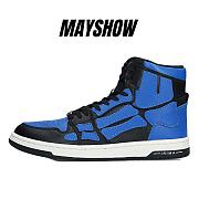 AMIRI Skel Panelled High Top Blue Black - MFS002-013 - 1