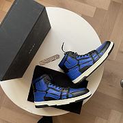 AMIRI Skel Panelled High Top Blue Black - MFS002-013 - 5