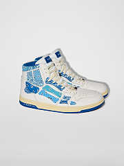 AMIRI Skel Panelled High Top Bandana Blue - 4