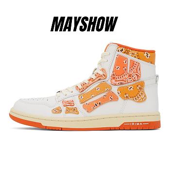 AMIRI Skel Panelled High Top Bandana Orange