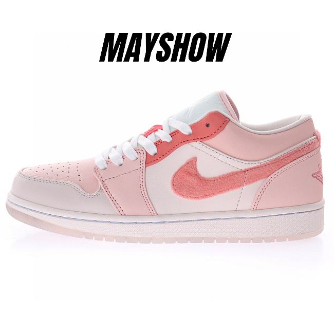 Air Jordan 1 Low SE Mighty Swooshers Pink - DM5443-666 - 1