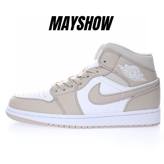 Air Jordan 1 Mid Linen - 554724-082 - 1