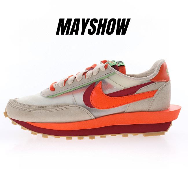 Nike LD Waffle CLOT sacai Net Orange Blaze - DH1347-100 - 1