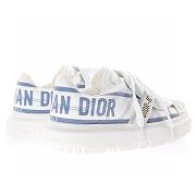 Dior-ID Sneaker White and French Blue Technical Fabric - KCK309TNT_S93B - 2