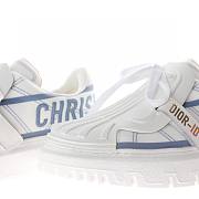 Dior-ID Sneaker White and French Blue Technical Fabric - KCK309TNT_S93B - 4