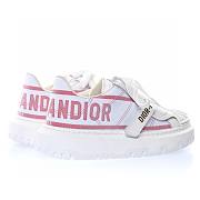 Dior-ID Sneaker White and Red Technical Fabric - KCK309TNT_S24R - 3