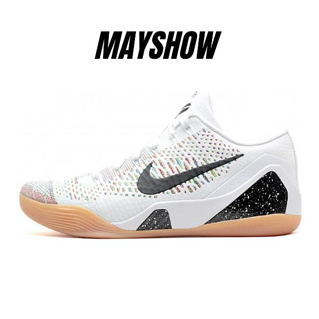 Nike Kobe 9 Elite Premium Low HTM Milan White Multi-Color - 698595-109 - 1