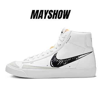 Nike Blazer Mid 77 Sketch White Black - CW7580-101