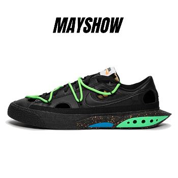 Nike Blazer Low Off-White Black Green - DH7863-001