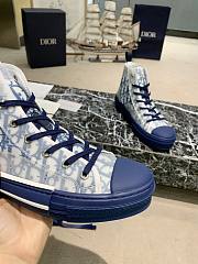 Dior B23 High Top Blue Oblique - 3SH118YNT_H565 - 3