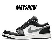 Air Jordan 1 Low Black White Grey - 553558-040 - 1