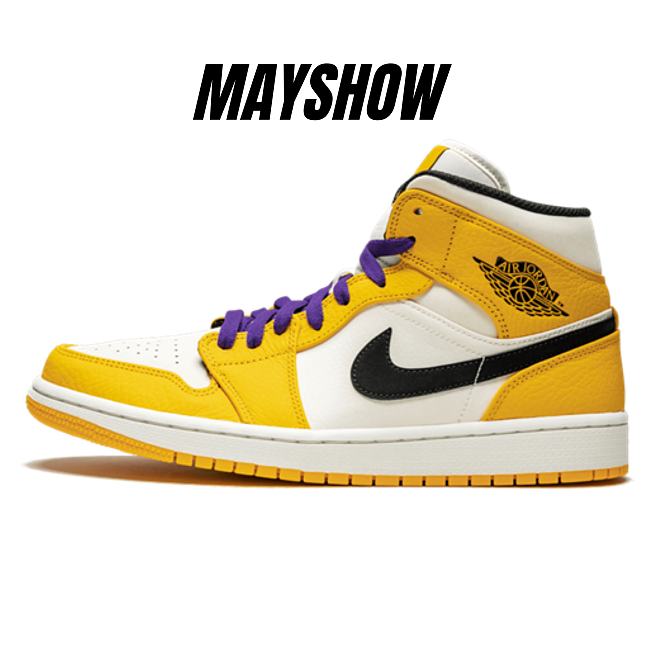 Air Jordan 1 Mid SE Lakers - 852542-700  - 1