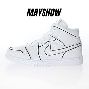 Air Jordan 1 Mid Iridescent Reflective White - CK6587-100 - 1