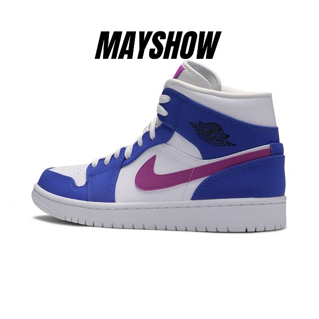 Air Jordan 1 Mid Hyper Royal Hyper Violet - 554724-451  - 1