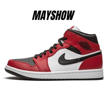 Air Jordan 1 Mid Chicago Toe - 554724-069 