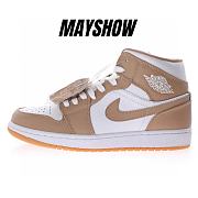 Air Jordan 1 Mid Tan Gum - 554724-271 - 1