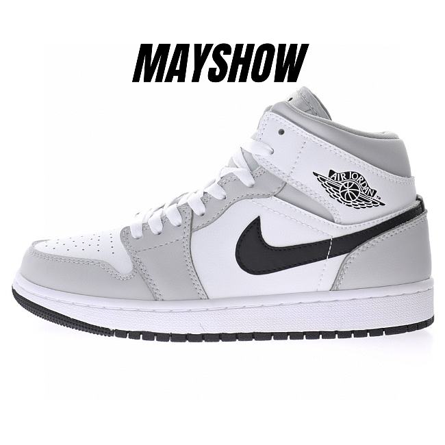 Air Jordan 1 Mid Light Smoke Grey - BQ6472-015 - 1