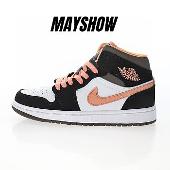 Air Jordan 1 Mid Peach Mocha - DH0210-100